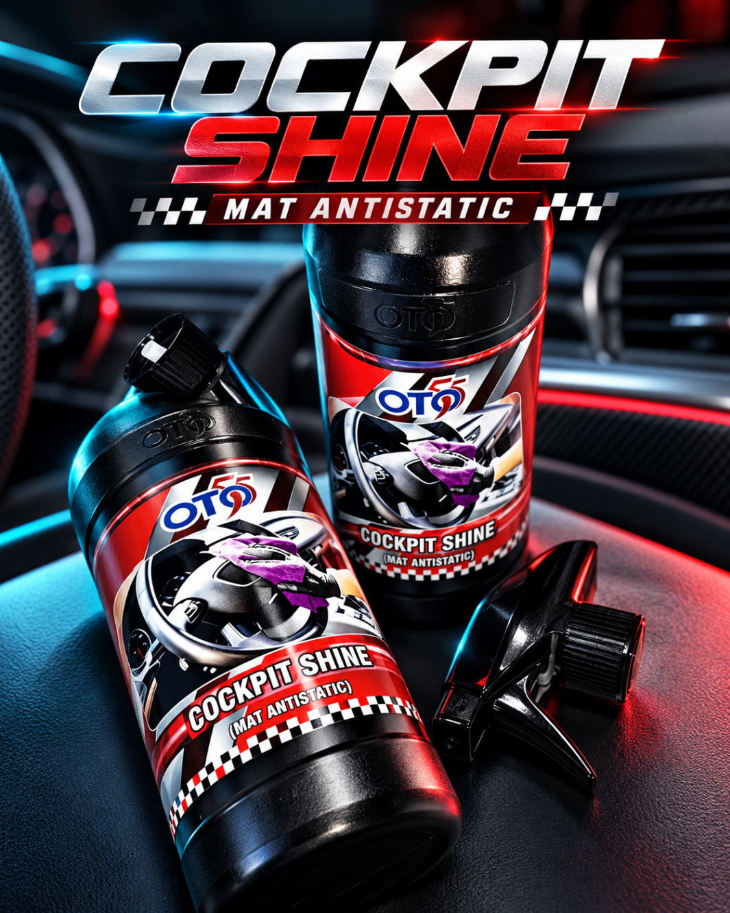 COCKPIT SHINE - mat, antistatik